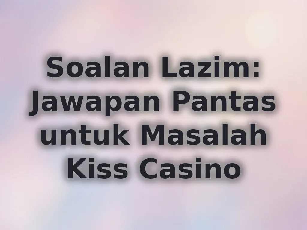 Soalan lazim pengguna
